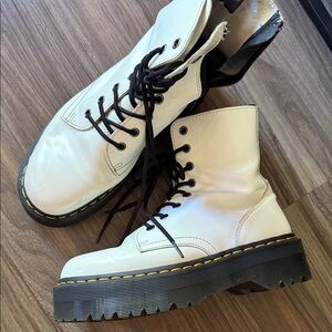 Women's White Jadon Dr Martens